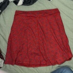 Toad & Co Seleena Skort size small red pattern